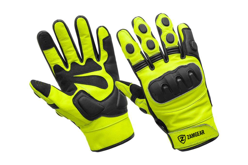 Motorcycle Gloves Racing Touchscreen Leather Knuckles Armored Riding Biker Gloves