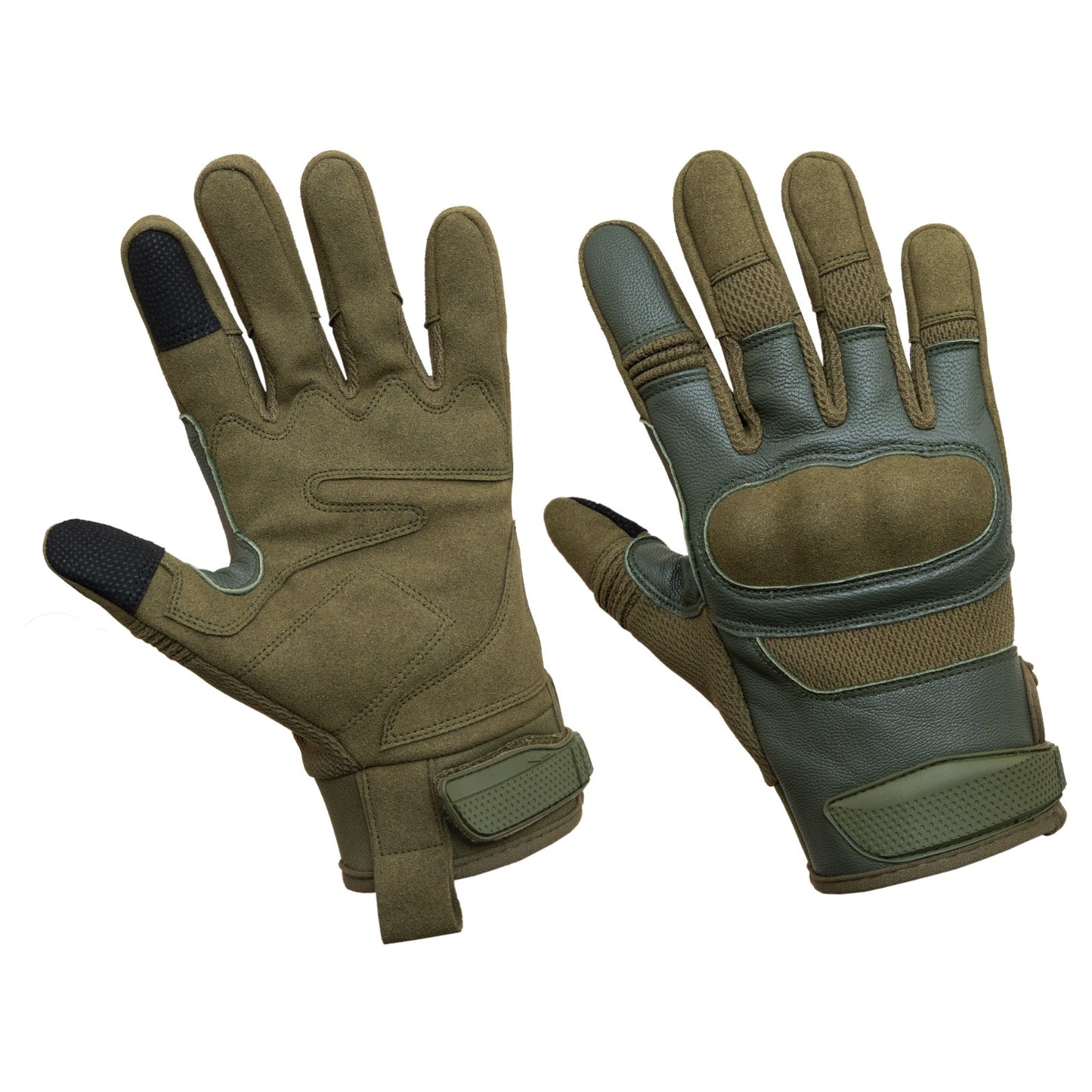 Tactical Gloves Green Knuckle Protection Touchscreen Airsoft Paintball Cycling ZamGear