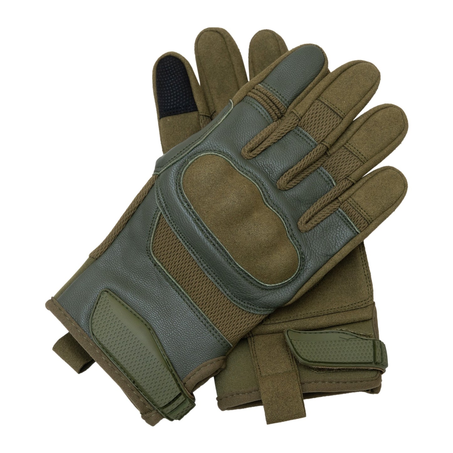 Tactical Gloves Green Knuckle Protection Touchscreen Airsoft Paintball Cycling ZamGear