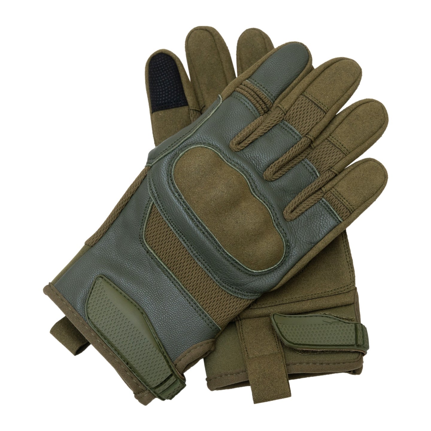 Tactical Gloves Green Knuckle Protection Touchscreen Airsoft Paintball Cycling ZamGear