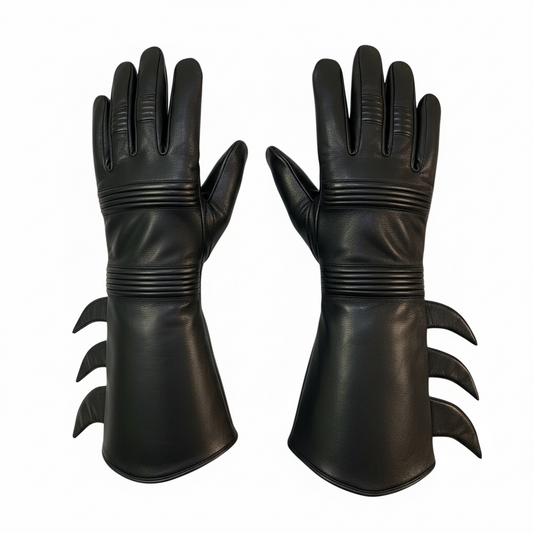 Superhero Batman Style Gloves Michael Keaton Returns Bats Comics Leather