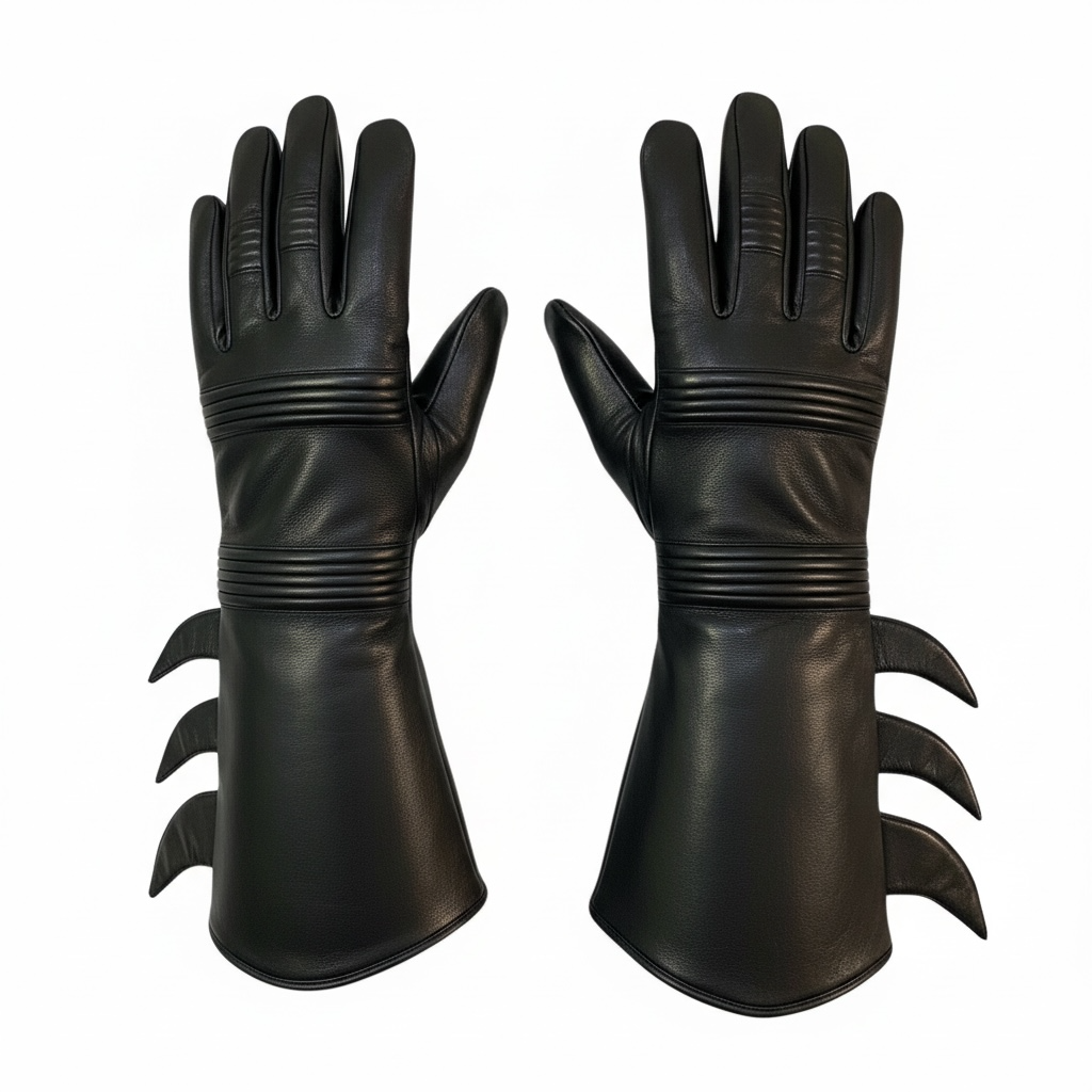 Superhero Batman Style Gloves Michael Keaton Returns Bats Comics Leather