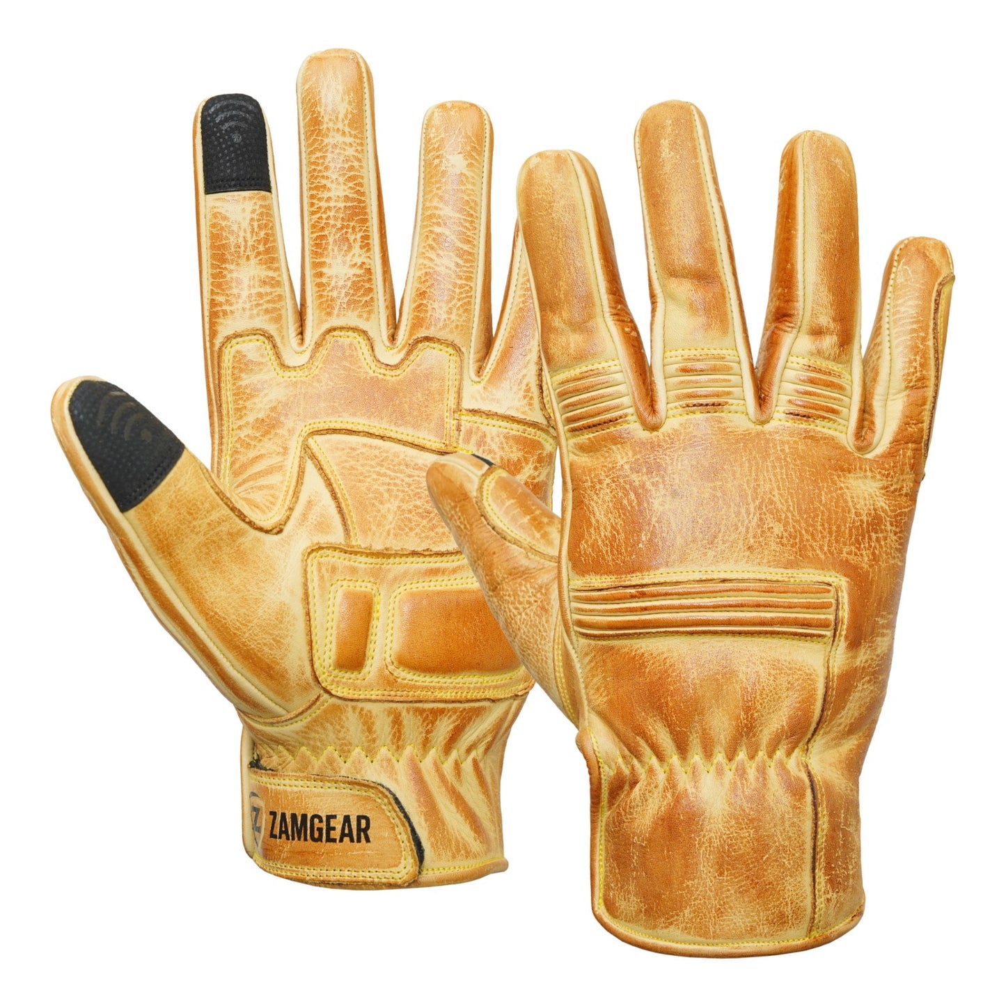 Leather Gloves Full Finger Multiple Color ZamGear