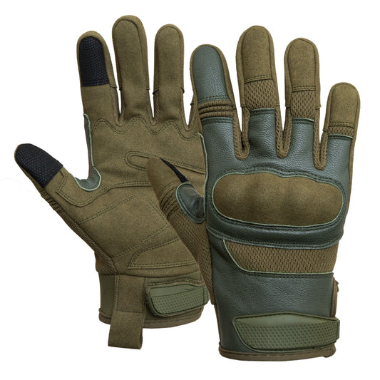 Tactical Gloves Green Knuckle Protection Touchscreen Airsoft Paintball Cycling ZamGear