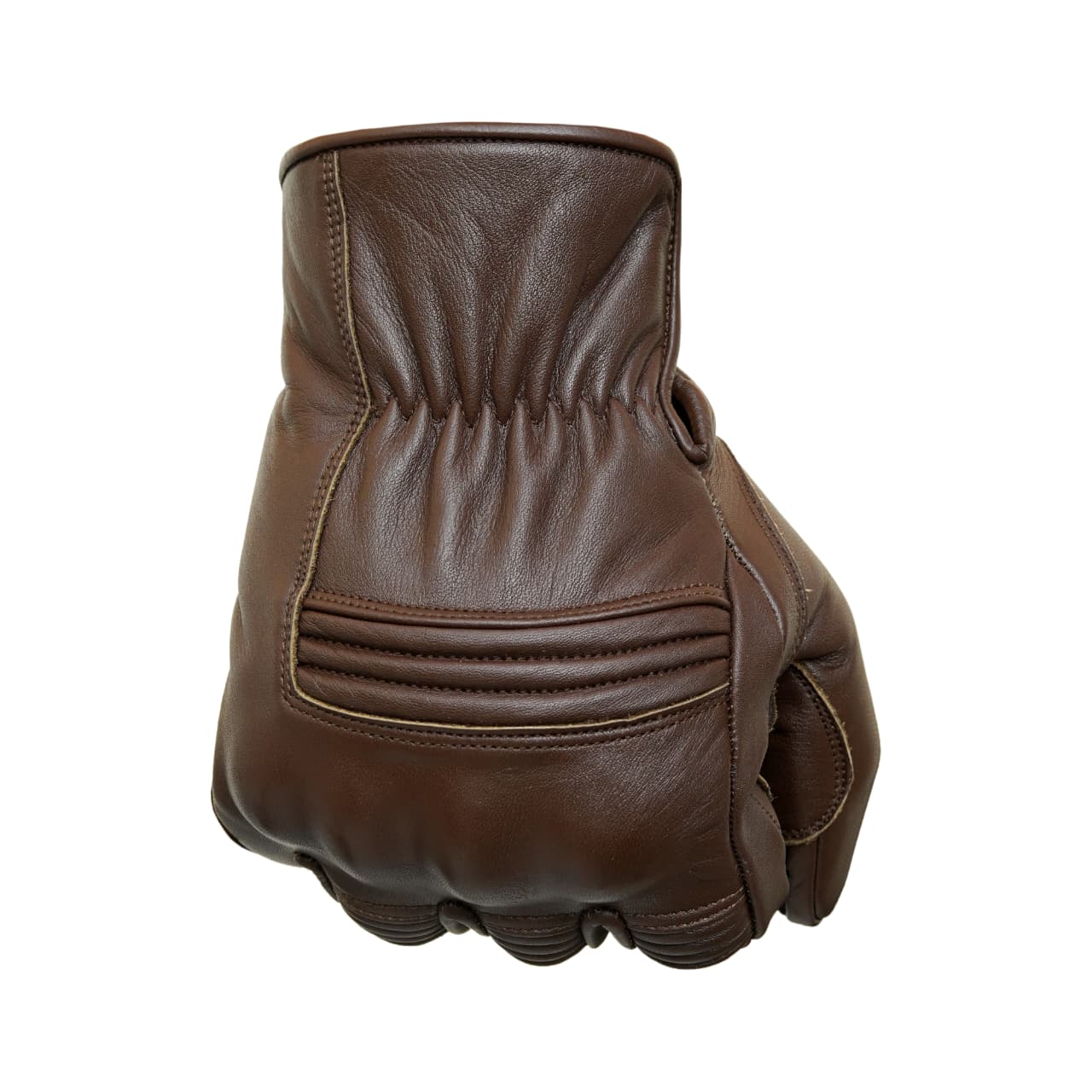 Motorcycle Brown Leather Gloves Knuckle Protection Touchscreen & Padded Palm ZamGear