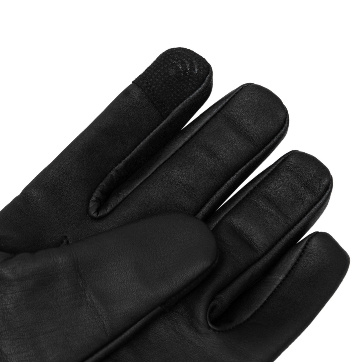 Superhero Black Leather Gauntlets with Rubber Fins – High-End Costume Gloves