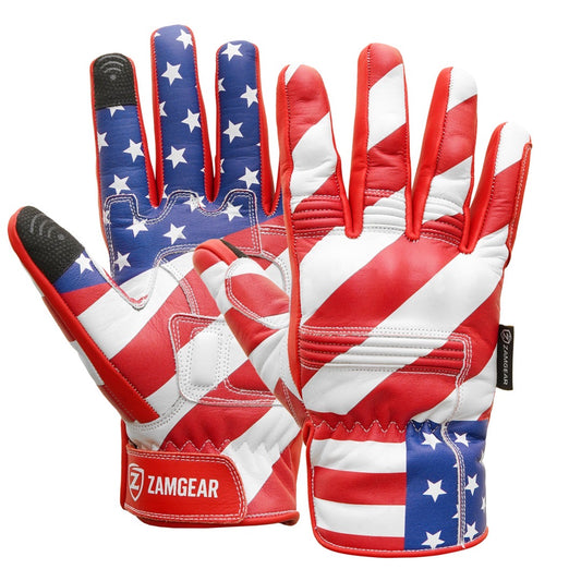 ZamGear Motorcycle USA Gloves – Limited Edition 200 Numbered Pairs