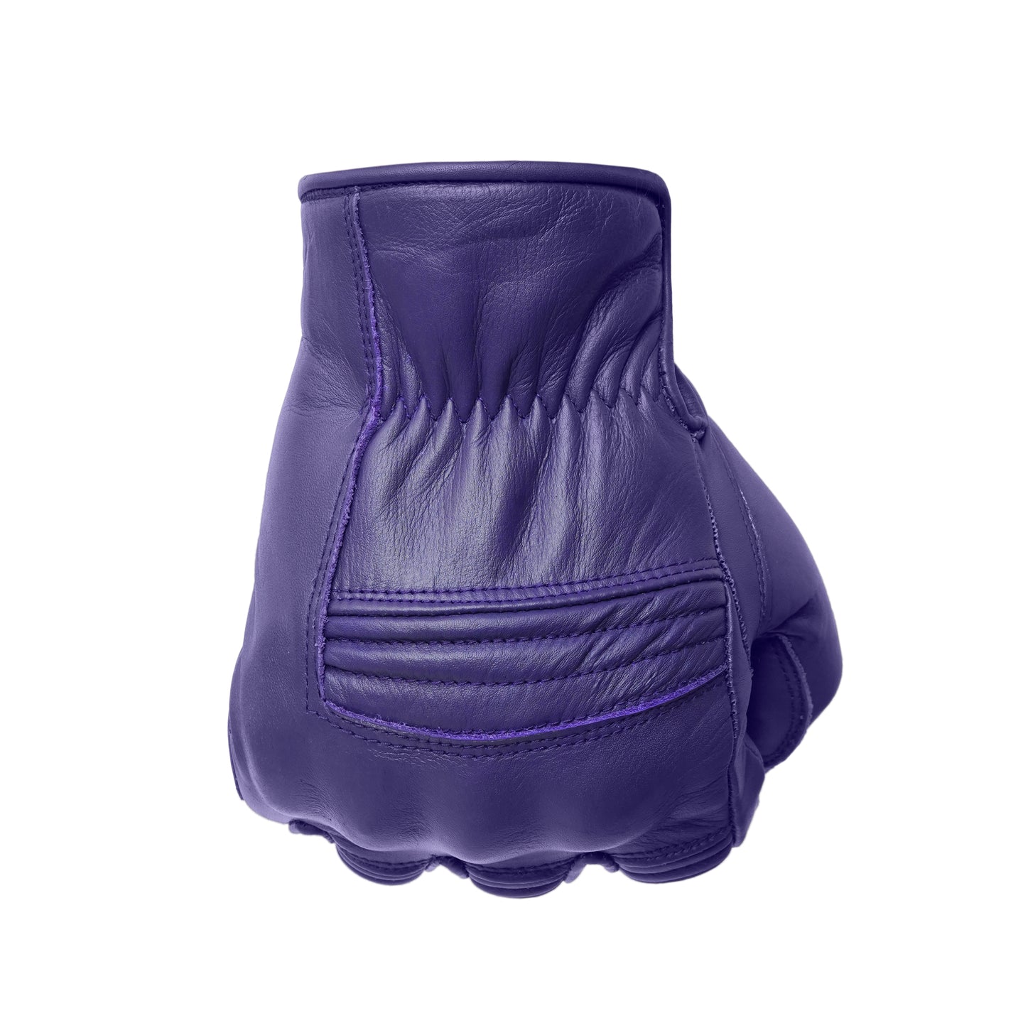 Motorcycle Purple Leather Gloves Knuckle Protection Touchscreen & Padded Palm ZamGear