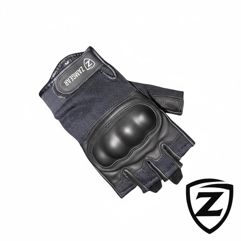 Tactical Gloves Fingerless Hard Knuckles Military Combat Outdoor Glove