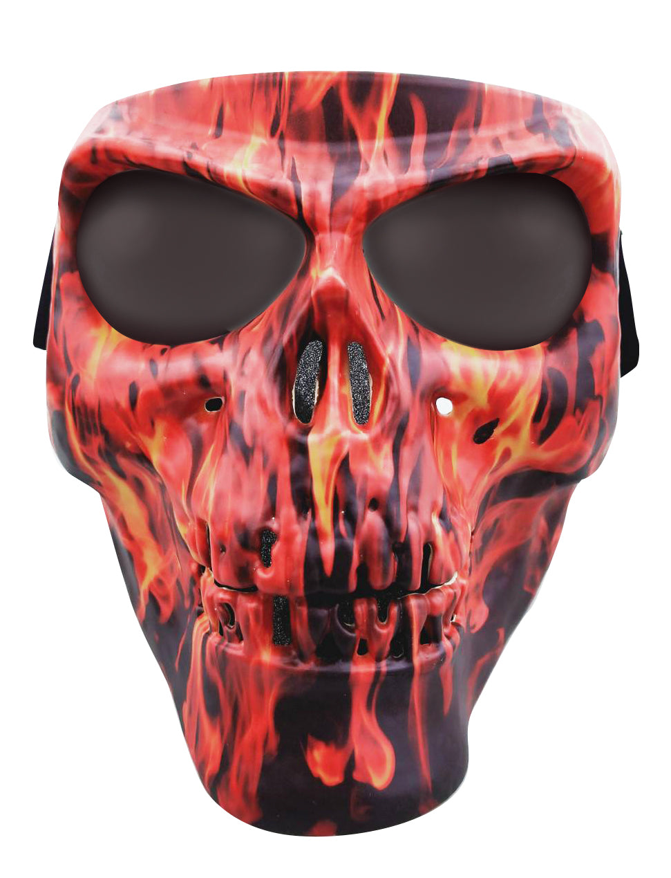 Skull Mask Flame - Smoke Lens