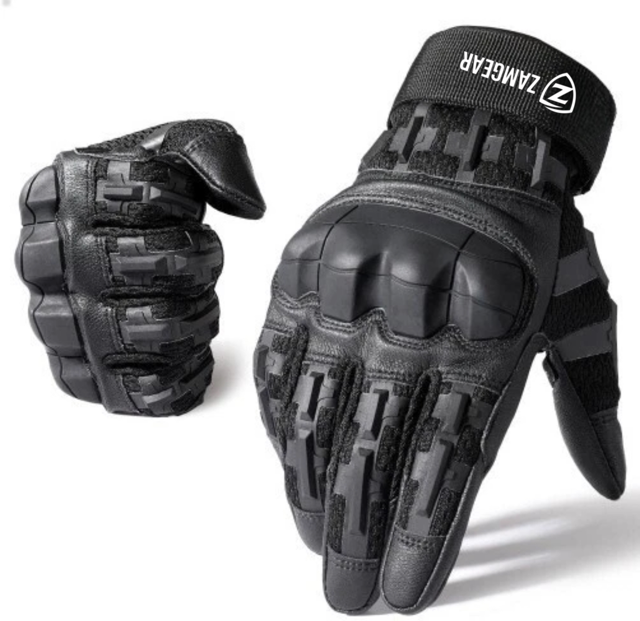 Tactical Gloves Black Knuckle Protection Touchscreen Airsoft Paintball Cycling Multipurpose ZamGear