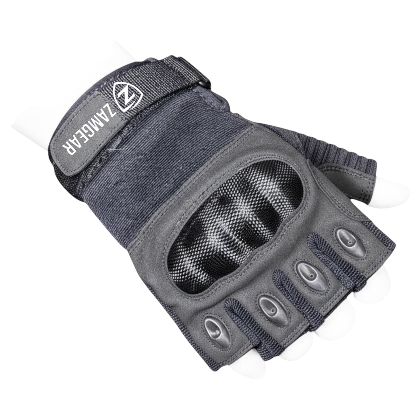 Tactical Gloves Half-Finger Knuckle Protection Touchscreen Airsoft Paintball Cycling Multipurpose ZamGear