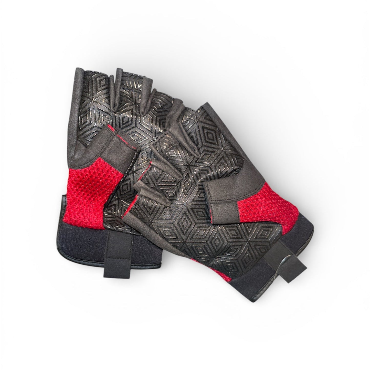 Tactical Half-Finger Gloves – Knuckle Protection, Breathable Mesh, Anti-Slip Grip, Motorcycle & Outdoor Gloves Red