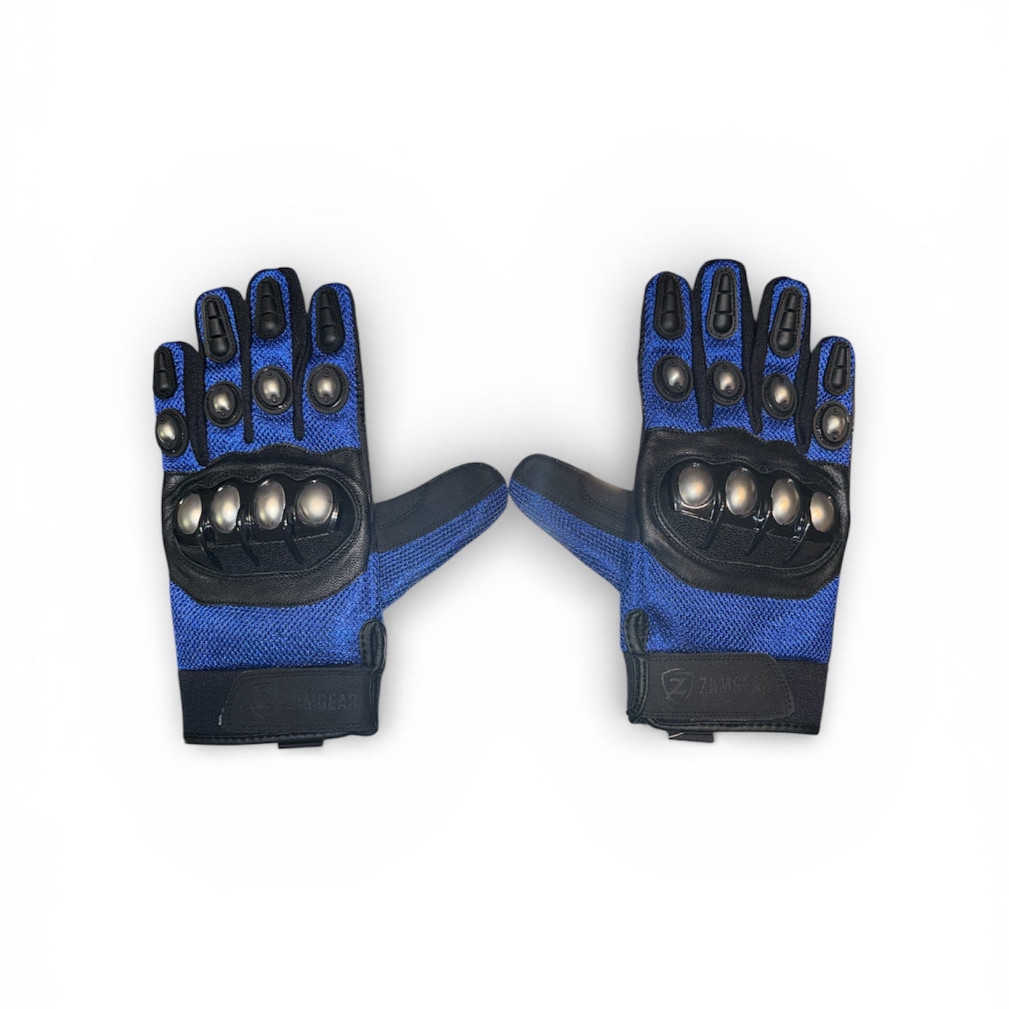 Tactical Full-Finger Gloves – Knuckle Protection, Breathable Mesh, Anti-Slip Grip, Motorcycle & Outdoor Gloves Blue