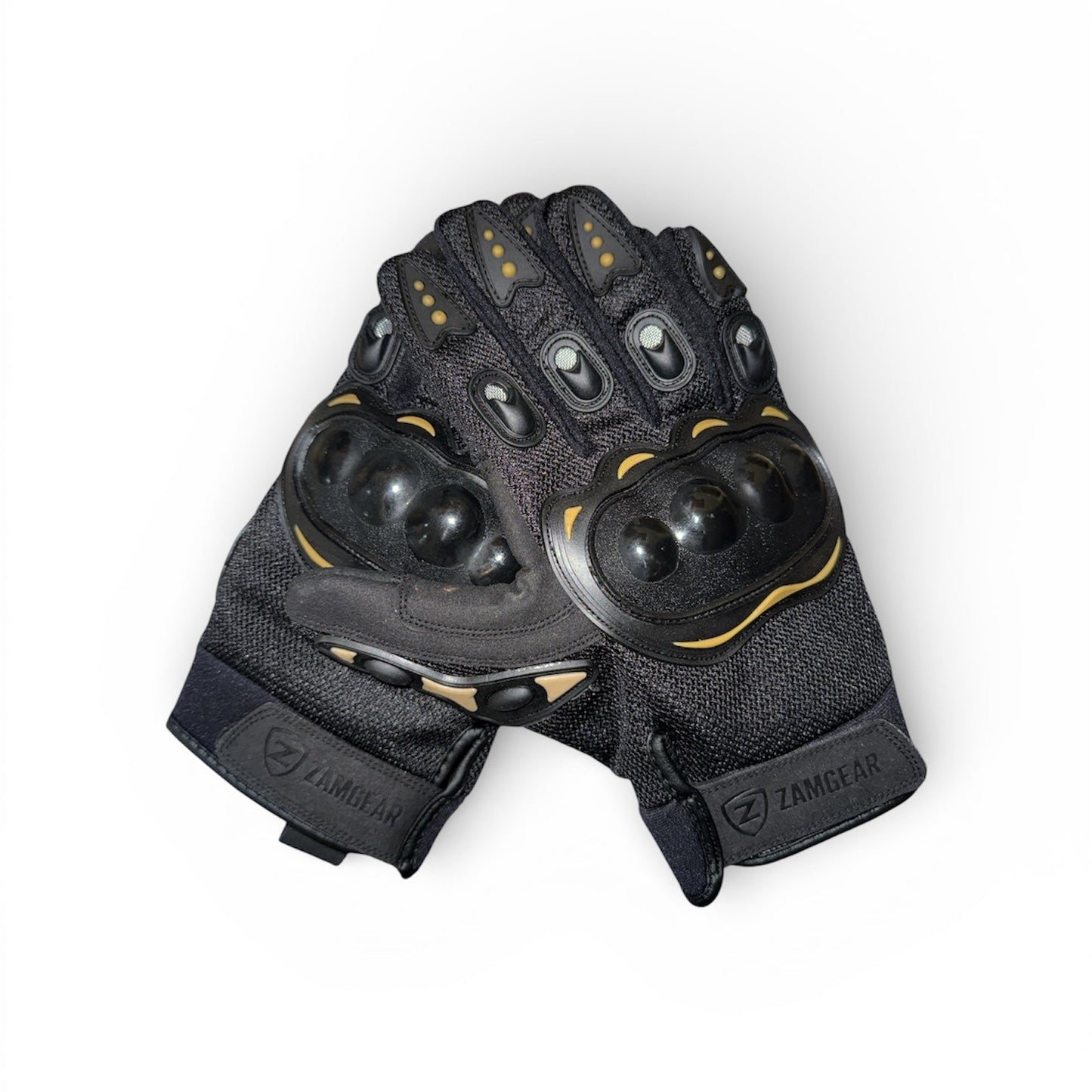 Motorcycle Leather Gloves Touchscreen, Knuckles Protection Riding Gloves