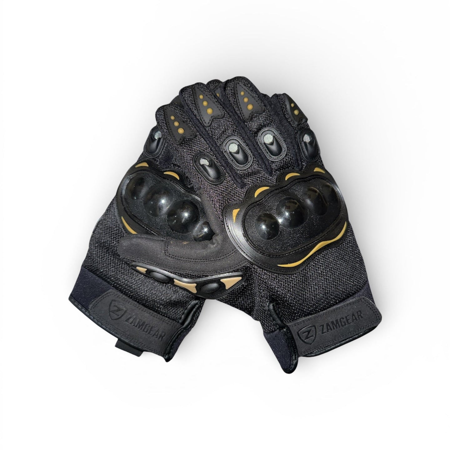 Motorcycle Leather Gloves Touchscreen, Knuckles Protection Riding Gloves
