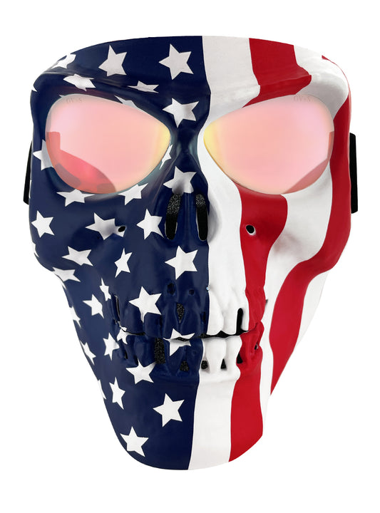 Skull Mask Flag - Clear G-Tech Red Lens