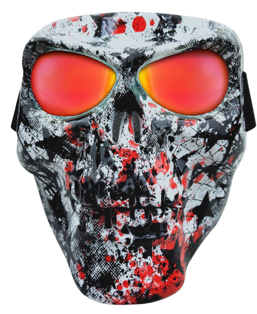 Skull Mask Star - Smoke Lens G-Tech Red Coating